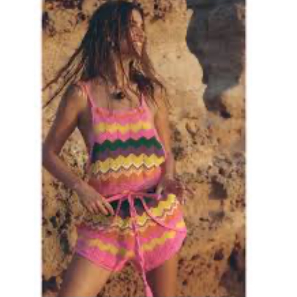 SPELL Ziggy Crochet Romper